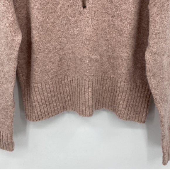 Madewell York Half Zip Pullover Sweater Wool Alpaca Blend Preppy Casual Small - Picture 6 of 11